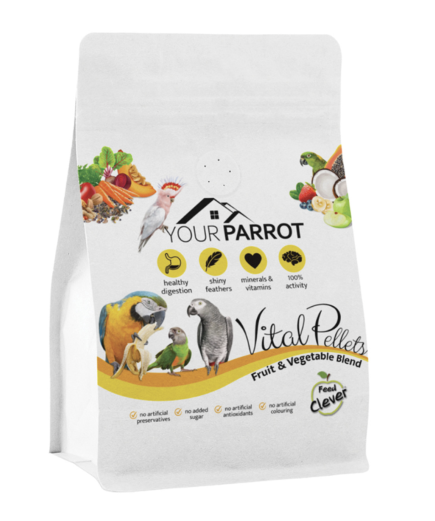 Your Parrot Vital Pellets Fruit and Vegetable Blend Complete Parrot Food 3kg